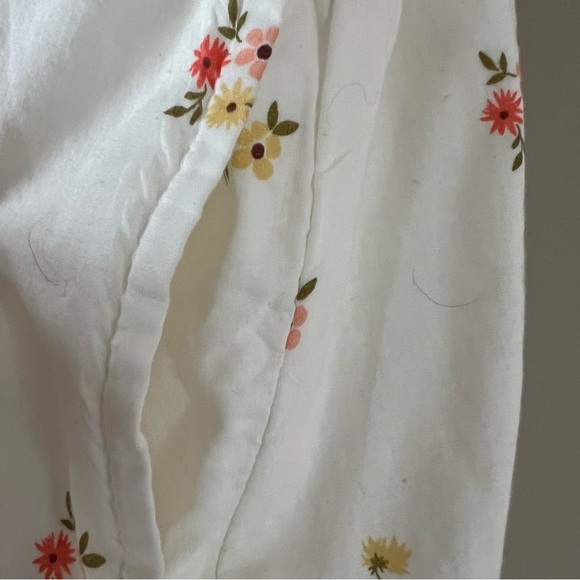 Old Navy Colorway Fit & Flare White Ditsy Floral Cottagecore Midi Dress L - Picture 8 of 16